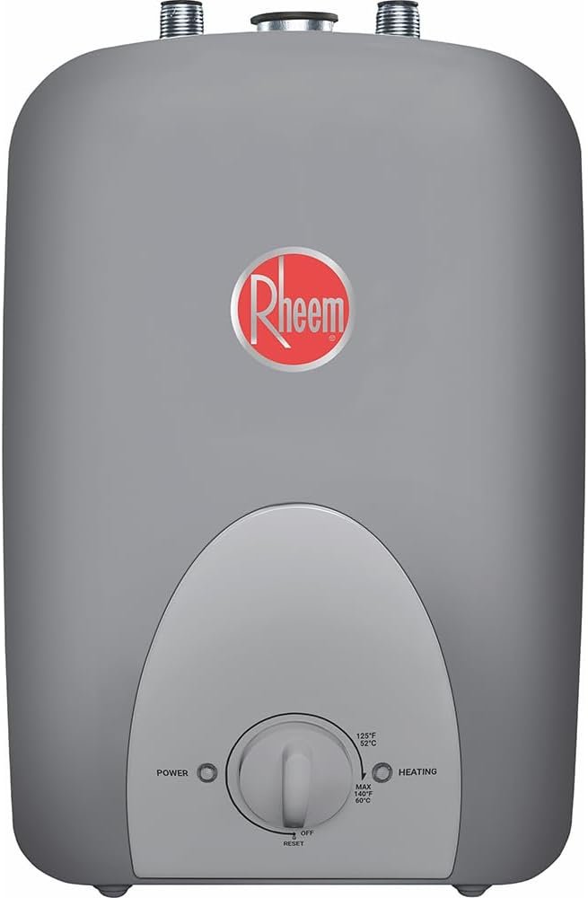 RHEEM 6 Gallon Plug In PROE6-1RH-MT 1.4Kw 120V Mini-Tank Professional Classic Electric Water Heater