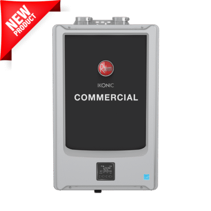Rheem IKONIC COMMERCIAL Tankless Water Heater RTGH-CSR11i 199,000 BTU Super High Efficiency Built-In Recirculation Pump