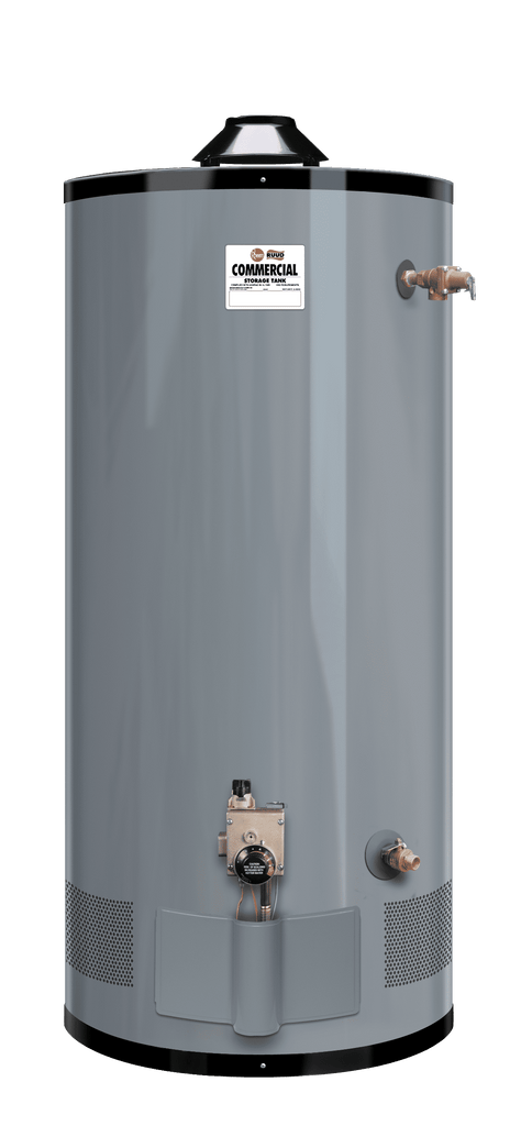 RHEEM G100-80 Medium Duty 100 Gallon Commercial 80,000 BTU Natural Gas Water Heater