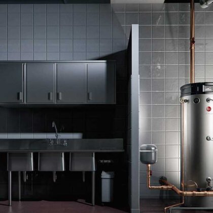 RHEEM GHE100SU-200 Natural Gas Triton 100 Gallon Smart Universal 199,900 BTU Commercial Water Heater