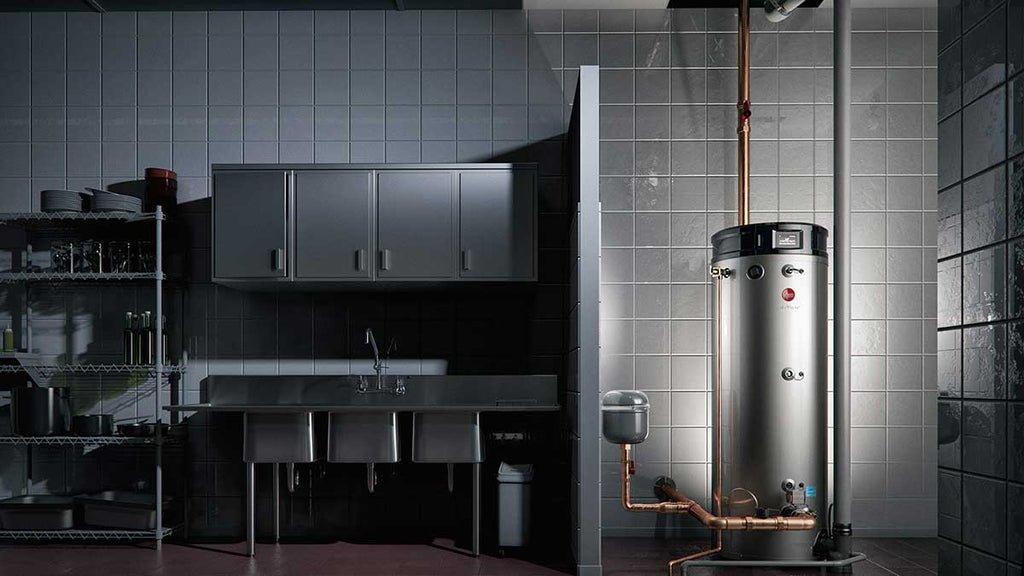 RHEEM GHE100SU-200 Natural Gas Triton 100 Gallon Smart Universal 199,900 BTU Commercial Water Heater