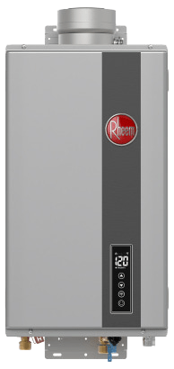 Rheem Mid Efficiency RTG-70DVLN-3 160.000 BTU Non-Condensing Tankless Natural Gas Water Heater