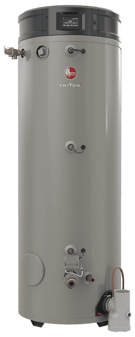 RHEEM GHE80SU-200A Natural Gas Triton 80 Gallon Smart Universal Commercial Gas Water Heater